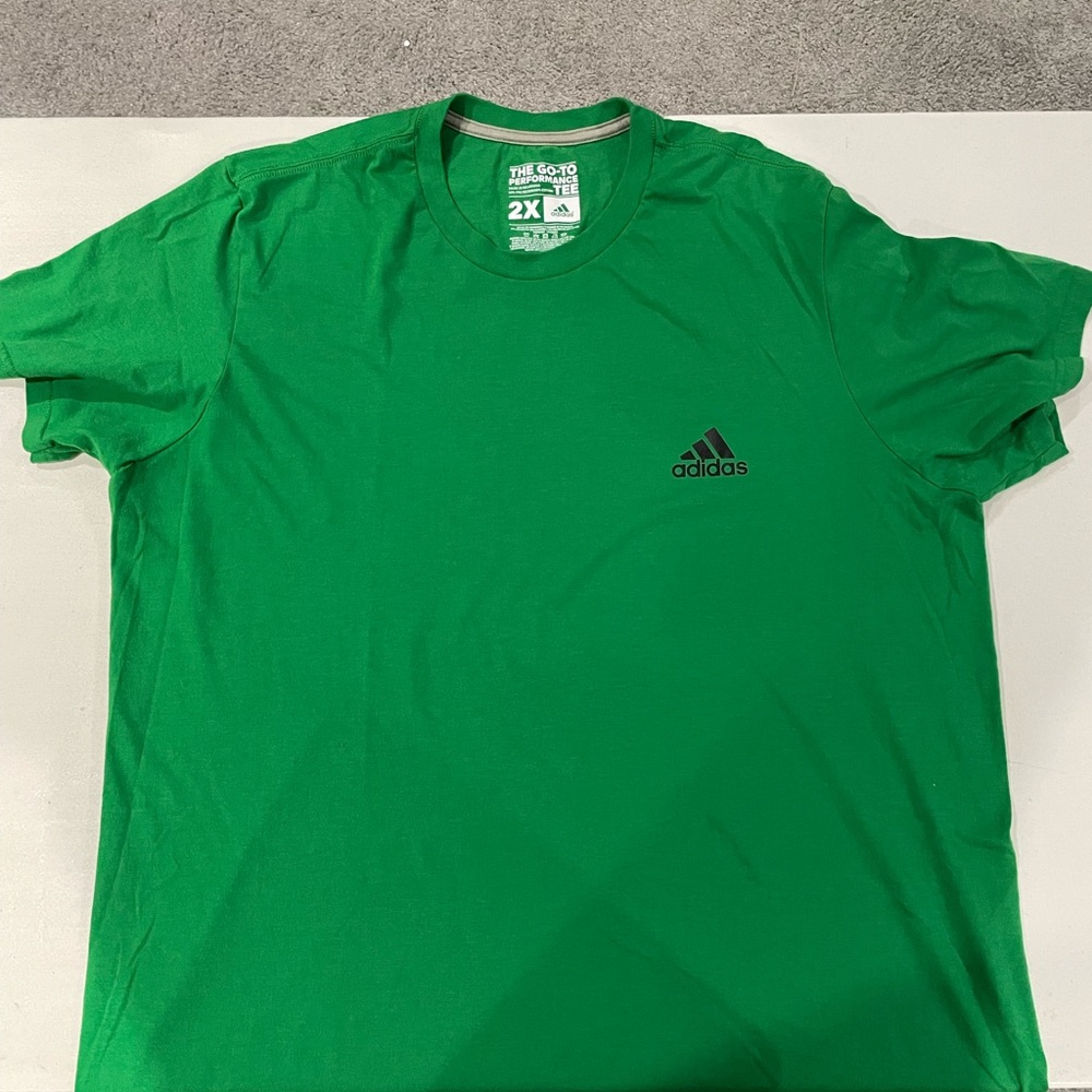 Adidas climalit green shirt. Size XXL